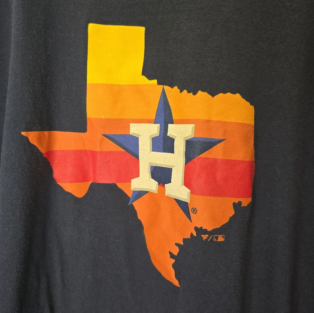 Houston Astros Texas T-shirt, Mens Tee, Short Sleeve Sports Tee, 3XL, Fanatics - Picture 2 of 4
